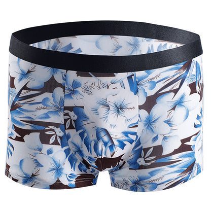 Men's Breathable Boxer Shorts with Fashion Print