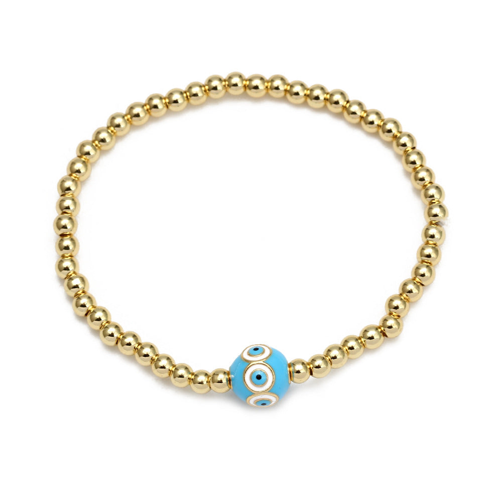 Women's New Eye Beads Bracelet Set