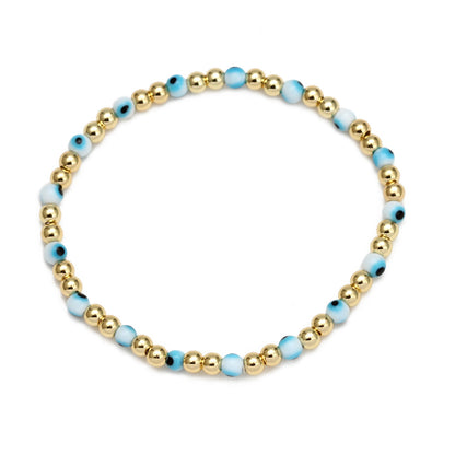 Women's New Eye Beads Bracelet Set