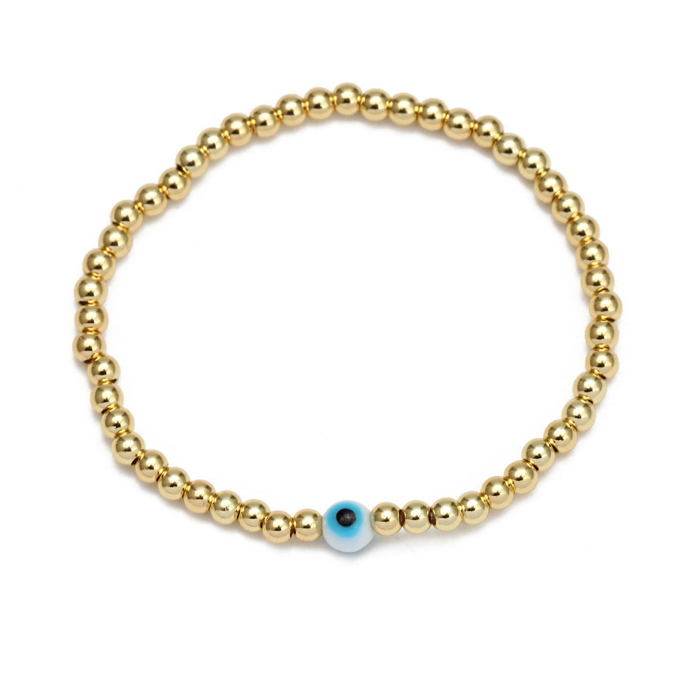 Women's New Eye Beads Bracelet Set