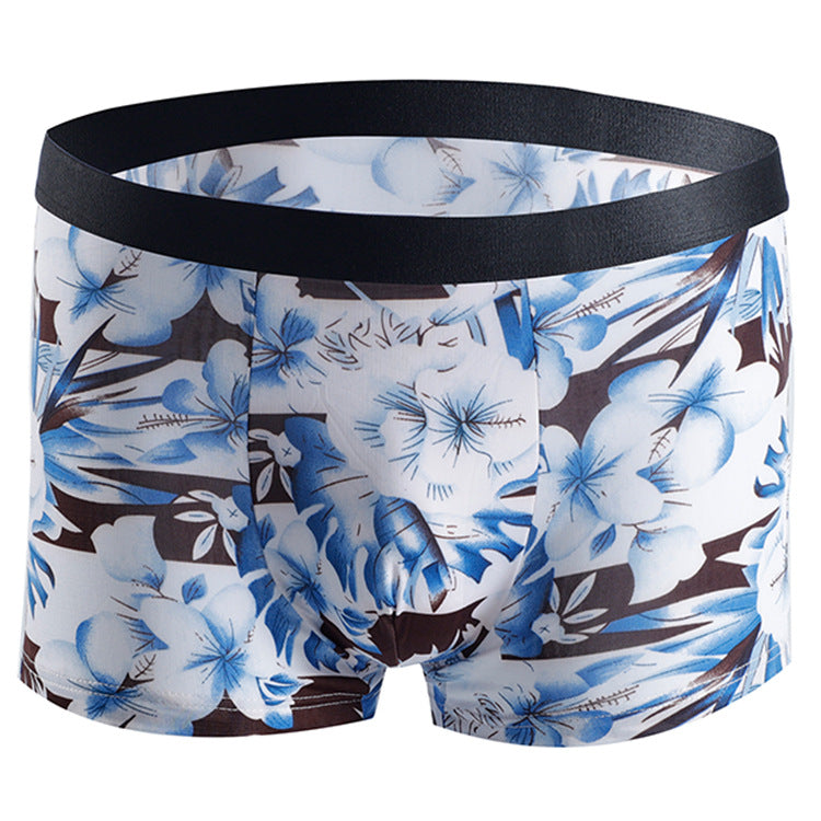 Men's Breathable Boxer Shorts with Fashion Print