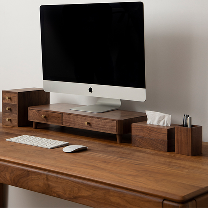 Wooden Desk Organizer Set