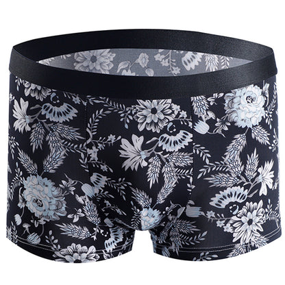 Men's Breathable Boxer Shorts with Fashion Print